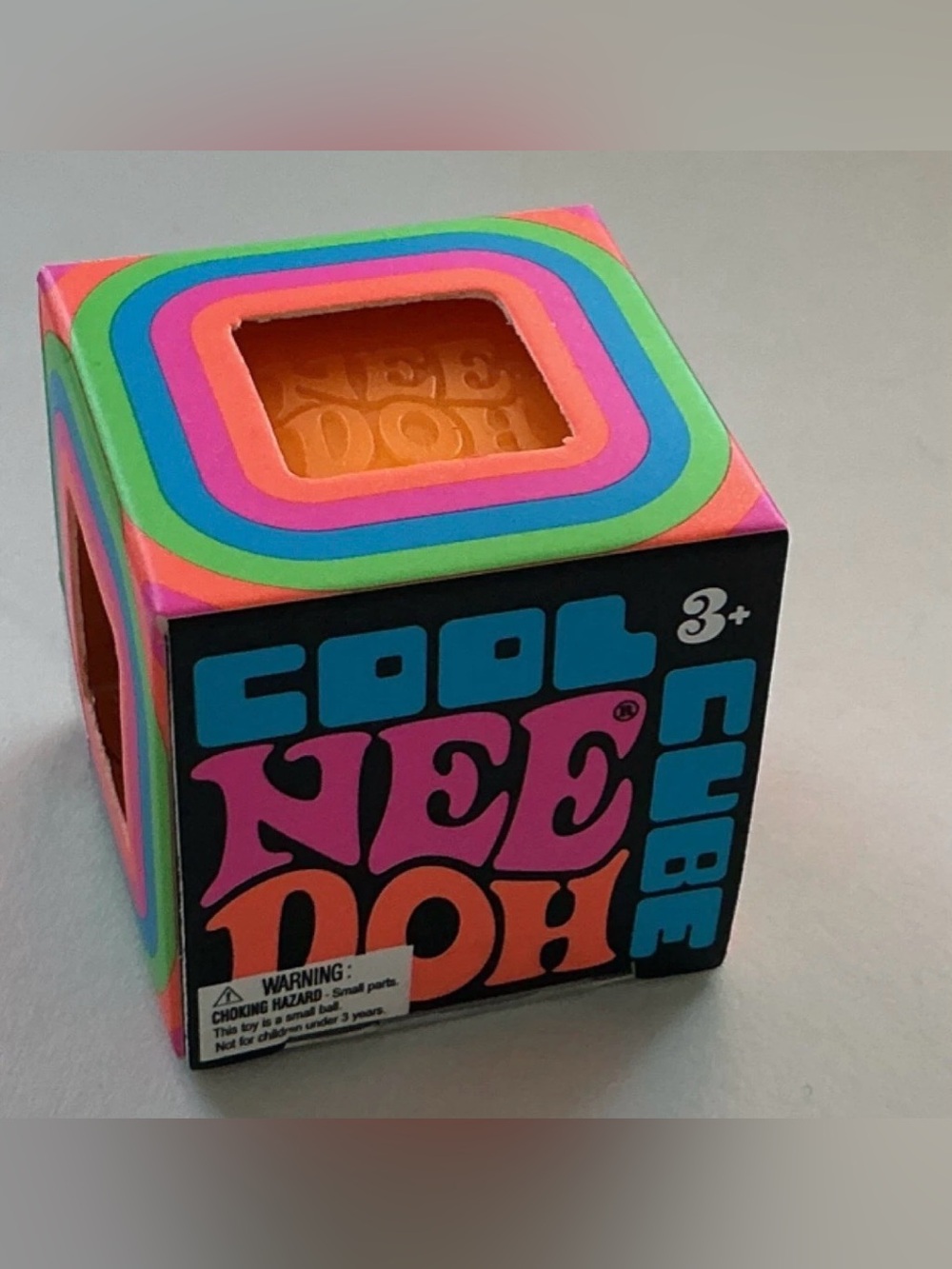 Schylling NeeDoh New sealed box, cool cube mini in orange